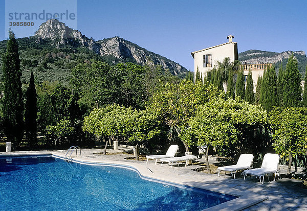 Mallorquinisches Landhotel mit Pool  Finca Ca'n Coll  SÚller  Mallorca  Balearen  Spanien  Europa