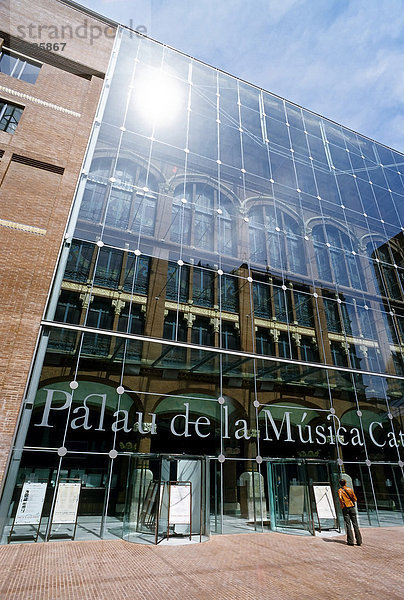 Palau de la M_sica Catalana  moderne Glasfassade  Barcelona  Katalonien  Spanien  Europa