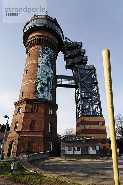 Historischer Wasserturm  Aquarius Wassermuseum  Styrum  Mülheim an der Ruhr  Nordrhein-Westfalen  Deutschland  Europa