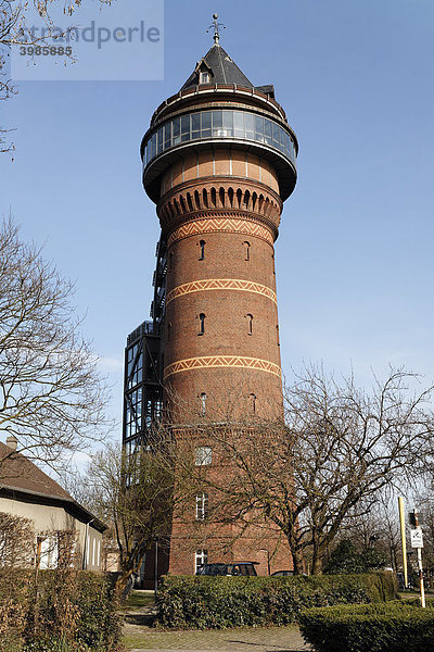 Historischer Wasserturm  Aquarius Wassermuseum  Styrum  Mülheim an der Ruhr  Nordrhein-Westfalen  Deutschland  Europa