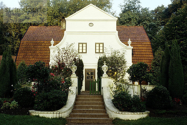 Barkenhof von Heinrich Vogeler  Worpswede  Teufelsmoor  Niedersachsen  Deutschland  Europa