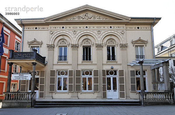 Haus an der Redoute  klassizistisches Palais  Bonn-Bad Godesberg  Nordrhein-Westfalen  Deutschland  Europa