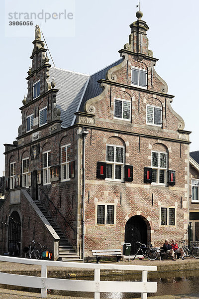 Ehemaliges Rathaus aus dem 17. Jh.  De Rijp bei Alkmaar  Provinz Nordholland  Niederlande  Europa