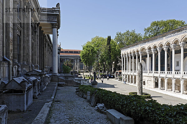 Archäologisches Museum  Hauptgebäude und Cinili-Pavillon  Topkapi-Palast  Istanbul  Türkei