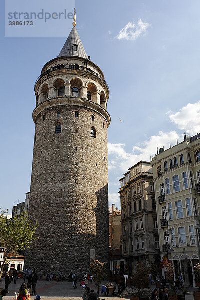 Galata-Turm  Beyoglu  Istanbul  Türkei