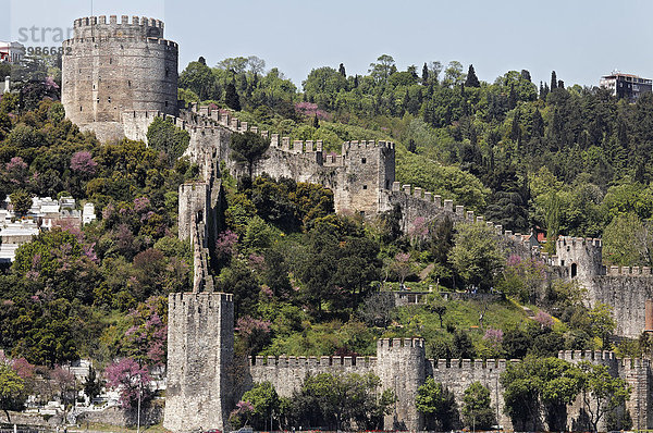 Europäische Festung  Rumel Hisari  Bosporus  Istanbul  Türkei