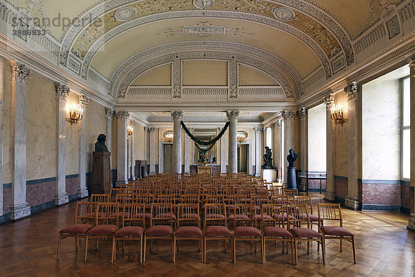 Marmorsaal  Wagner Gedenkstätte  Schloss Elisabethenburg  Meiningen  Rhön  Thüringen  Deutschland  Europa