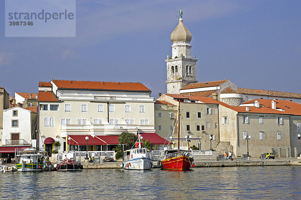 Hafen  Krk  Istrien  Kroatien