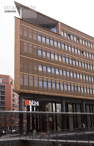 Dienstgebäude des Fernsehsender N24 am Potsdamer Platz in Berlin  Deutschland  Europa