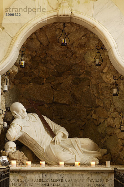 Skulptur  Dormitorium  Santa Maria del Bosco Kirche  Serra san Bruno  Kalabrien  Italien  Europa