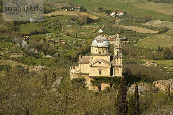 Renaissancekirche San Biagio  Architekt Antonio da Sangallo  Montepulciano  Toscana  Italien  Europa