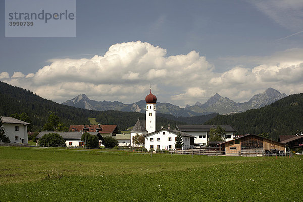 Blick von Heiterwang  Tirol  Österreich  Europa