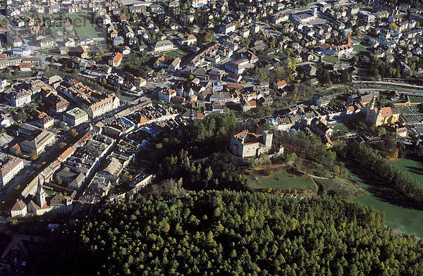 Luftbild  Brunneck  Pustertal  Südtirol  Italien
