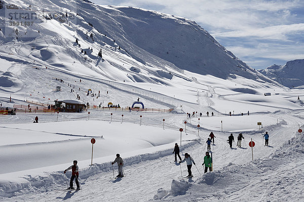 Skigebiet Zürs  Vorarlberg  Österreich