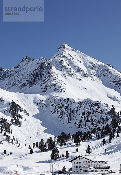 Skigebiet Kühtai-Sattel  Neunerkogel  Stubaier Alpen  Tirol  Österreich