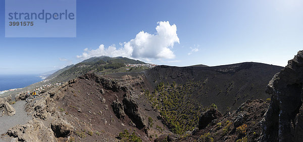 Vulkan San Antonio und Fuencaliente  La Palma  Kanaren  Kanarische Inseln  Spanien  Europa