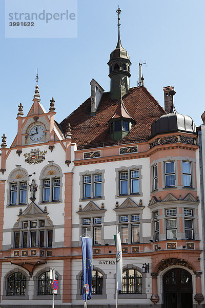 Rathaus in Braunau am Inn  Innviertel  Oberösterreich  Österreich  Europa