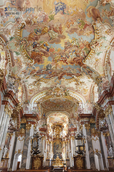 Rokoko-Kirche  Stiftskirche Wilhering bei Linz  Oberösterreich  Österreich  Europa