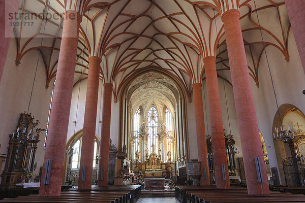 Pfarrkirche St. Jakob  gotische Hallenkirche  Villach  Kärnten  Österreich  Europa