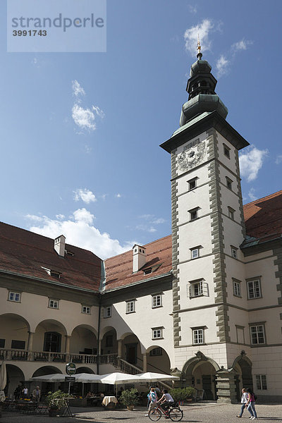 Arkadenhof von Landhaus  Klagenfurt  Kärnten  Österreich  Europa