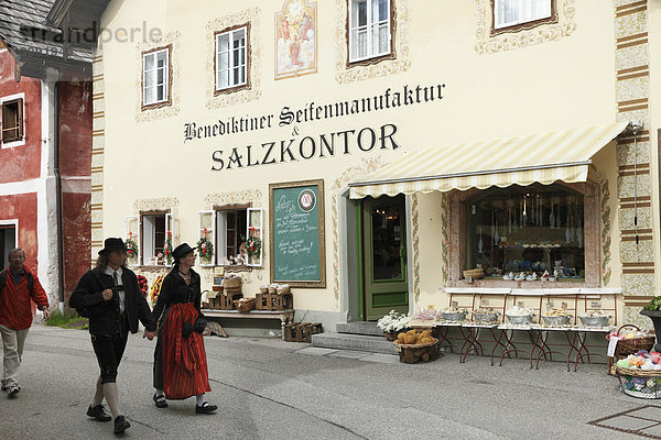 Benediktiner Seifenmanufaktur und Salzkontor  Hallstatt  Salzkammergut  Oberösterreich  Österreich  Europa