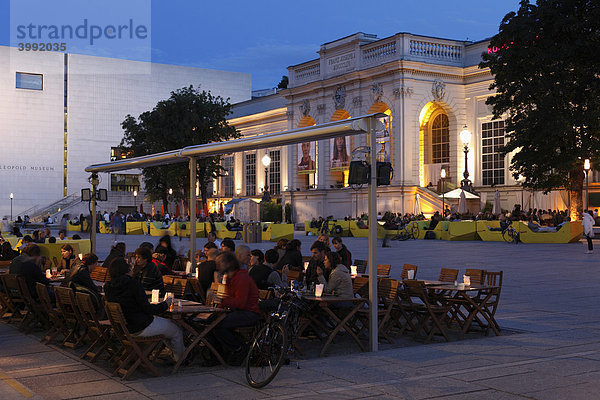 Museumsquartier mit Kunsthalle Wien und Leopold Museum  Wien  Österreich  Europa