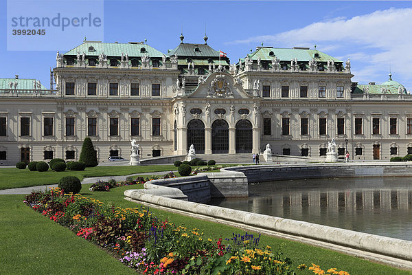 Oberes Belvedere-Schloss  Wien  Österreich  Europa