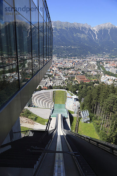 Skisprungschanze Bergisel  Innsbruck  Tirol  Österreich  Europa