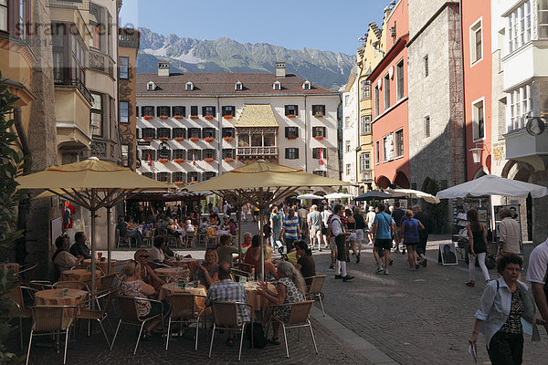 Goldenes Dachl  Herzog-Friedrich-Straße  Altstadt Innsbruck  Tirol  Österreich  Europa