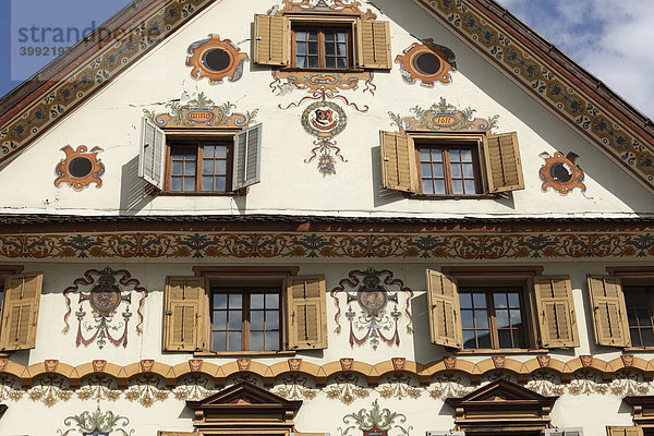 Westfassade von Luger-Haus  Dornbirn  Vorarlberg  Österreich  Europa