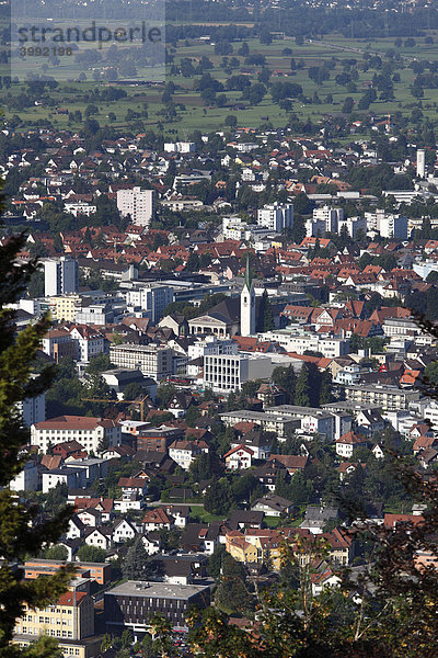Dornbirn  Blick vom Dreiländerblick  Vorarlberg  Österreich  Europa