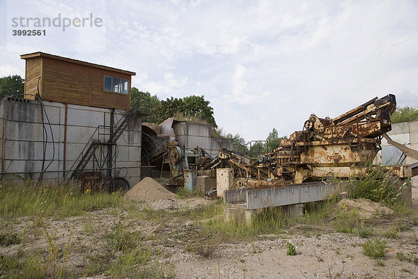 Überreste einer sowjetischen Industrieanlage  Bezirk Preili  Latgola  Lettgallen  Lettland