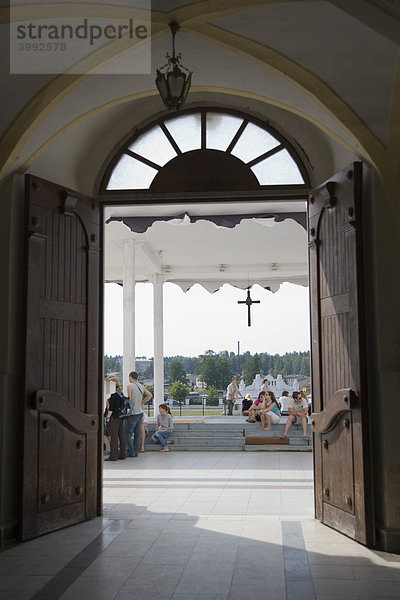Eingangsportal  Aglona Basilika  Aglona  Latgola  Lettgallen  Lettland