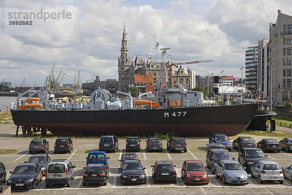 M477 Minensuchboot Oudenaarde  Steen Plein  Antwerpen  Belgien