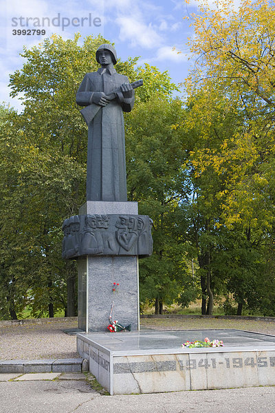 Denkmal für die Befreier Rezeknes  Kriegsdenkmal Zweiter Weltkrieg  Rezekne  Lettgallen  Lettland