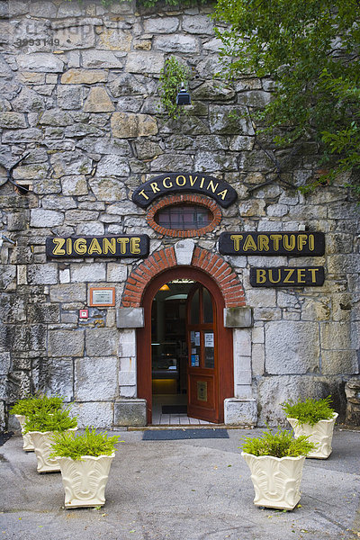 Zigante Tartufi Trüffel-Geschäft  Buzet  Istrien  Kroatien  Europa