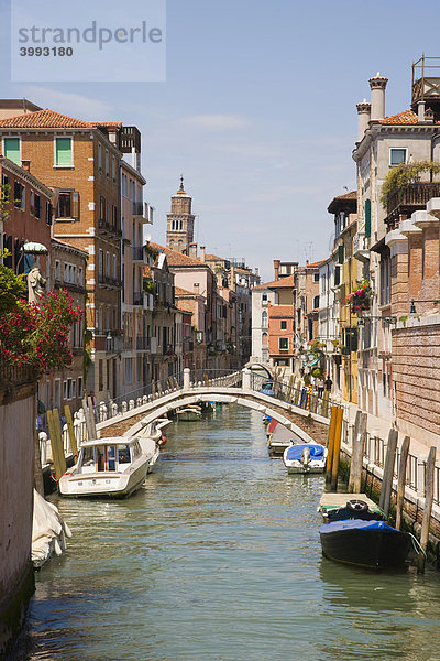 Fondamenta de Ca 'Bala' Straße vom Ponte de Ca 'Bala' Kanal aus  Venedig  Italien  Europa