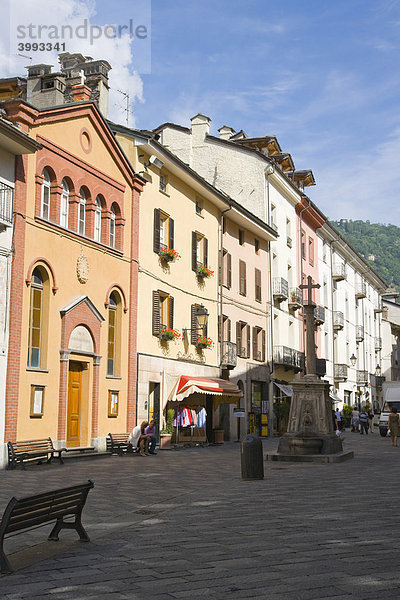 Rue Croix de Ville Straße  Aosta  Aostatal  Valle d'Aosta  Italien  Europa