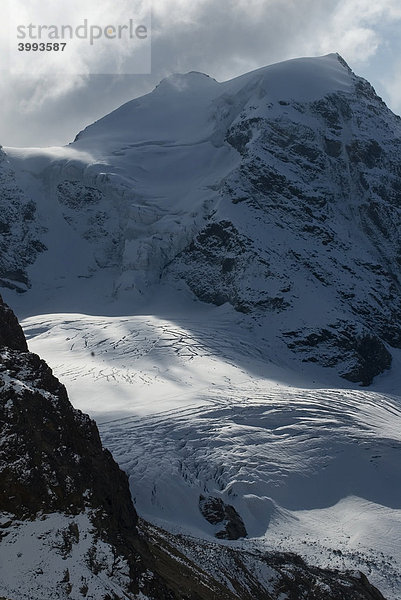 Gipfel des Piz Palü  3900 m über NN  Bernina-Gruppa  Bündner Alpen  Kanton Graubünden  Schweiz  Europa Kanton Graubünden
