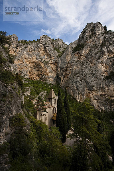 Wallfahrtskapelle Notre-Dame-de-Beauvoir  Moustiers Sainte Marie  Provence-Alpes-CÙte díAzur  DÈpartement Alpes-de-Haute-Provence  Frankreich  Europa