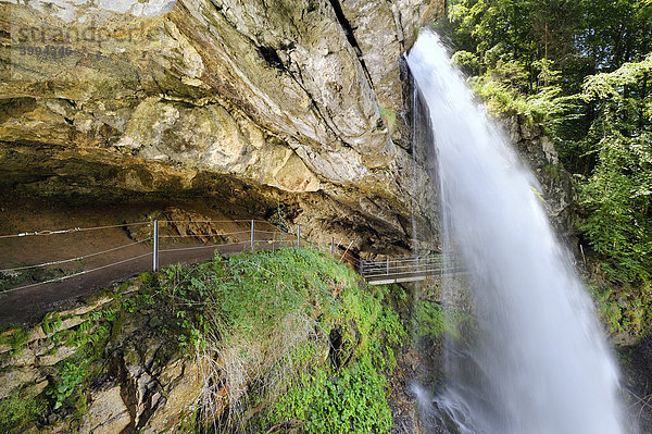 Giessbachfall  Wasserfall  Berner Oberland  Kanton Bern  Schweiz  Europa