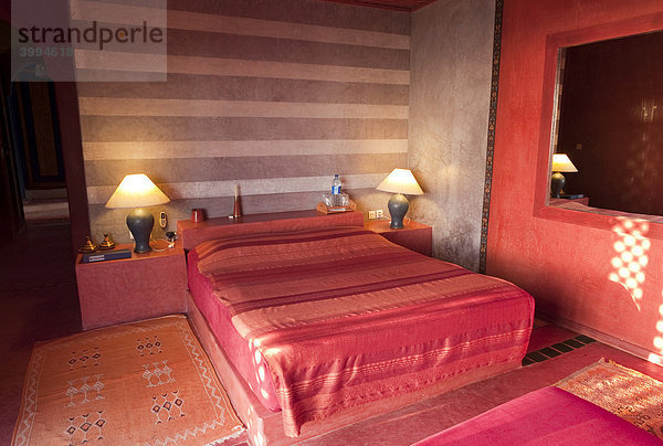 Suite  Hotel KSAR MASSA südlich von Agadir  gebaut in stilgerechter marokkanischer Architektur  Marokko  Afrika