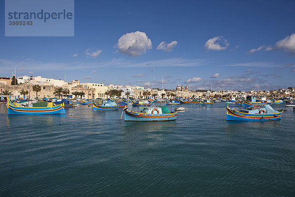 Der Hafen von Marsaxlokk  Malta  Europa