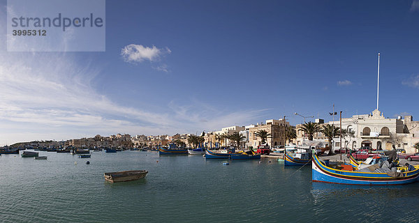 Hafen von Marsaxlokk  Malta  Europa