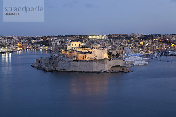 Fort St Angelo  Grand Harbour  Vittoriosa  Malta  Europa