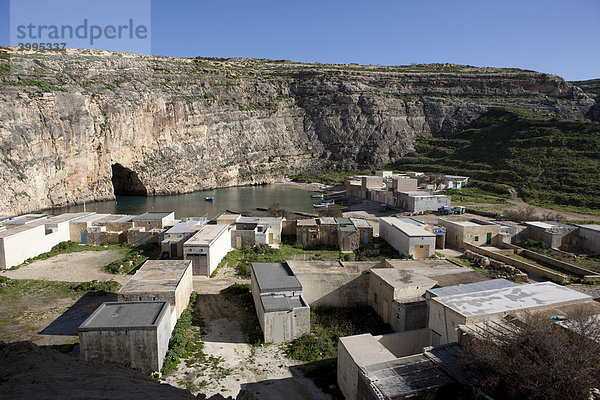 Crocodile Rock und Fungus Rock bei San Lawrenz  Gozo  Malta  Europa