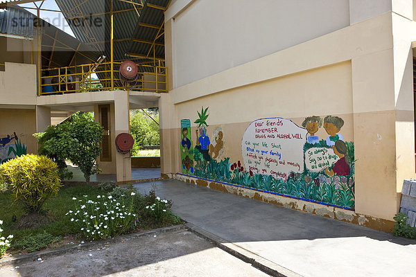 Anse Etoille School bei De Quincy Village  Insel Mahe  Seychellen  Indischer Ozean  Afrika