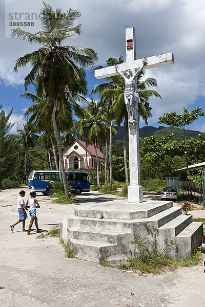 Eine Kirche am Anse Boileau  Insel Mahe  Seychellen  Indischer Ozean  Afrika