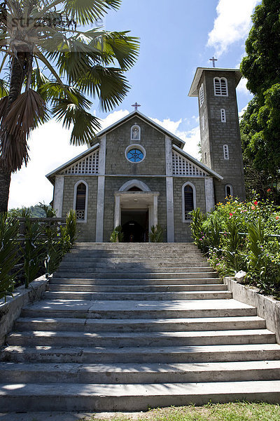 Kirche am Anse L'Islette  Insel Mahe  Seychellen  Indischer Ozean  Afrika