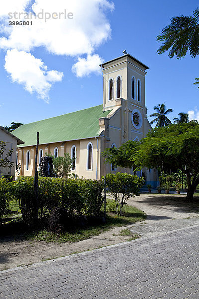 Kirche von La Digue  Insel La Digue  Seychellen  Indischer Ozean  Afrika